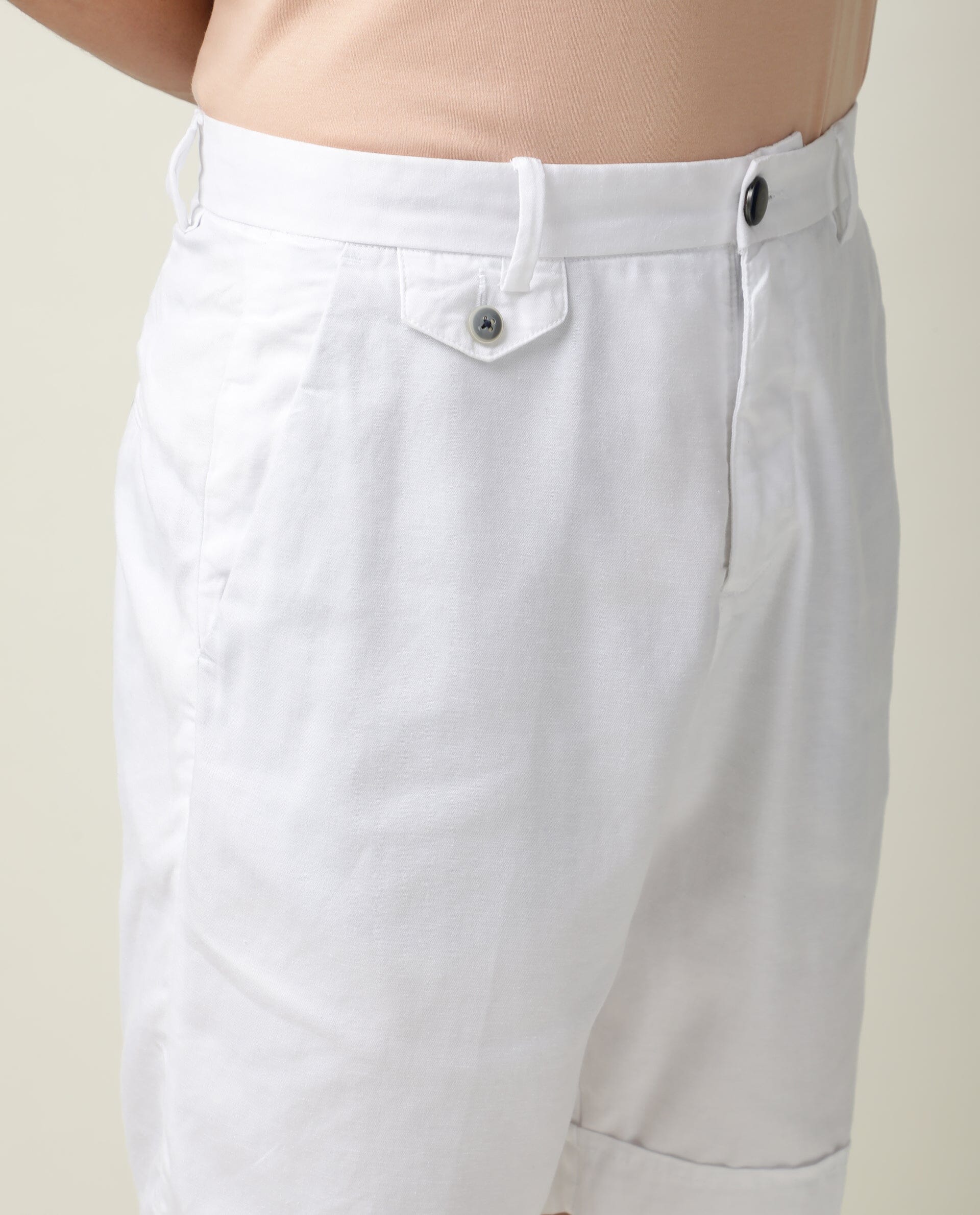 Mens white shorts 2025 with pockets