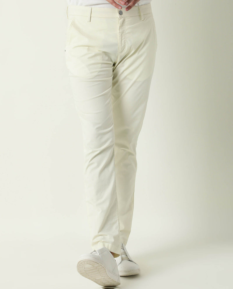 STRETCH COTTON TROUSERS IN PASTEL COLOR