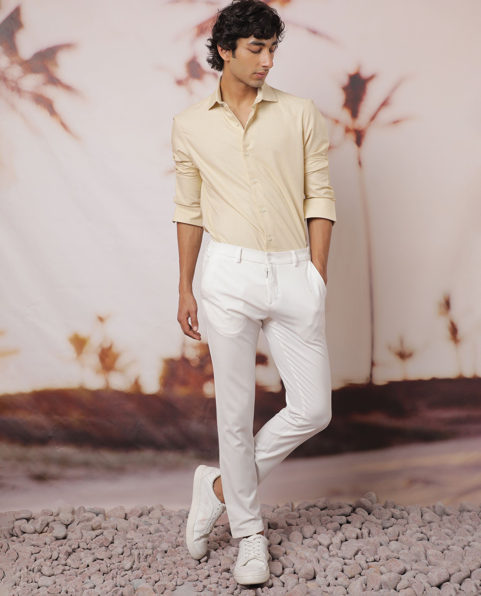 White Shoes with Tan Pants Outfits For Men After 50 59 ideas  outfits   Lookastic