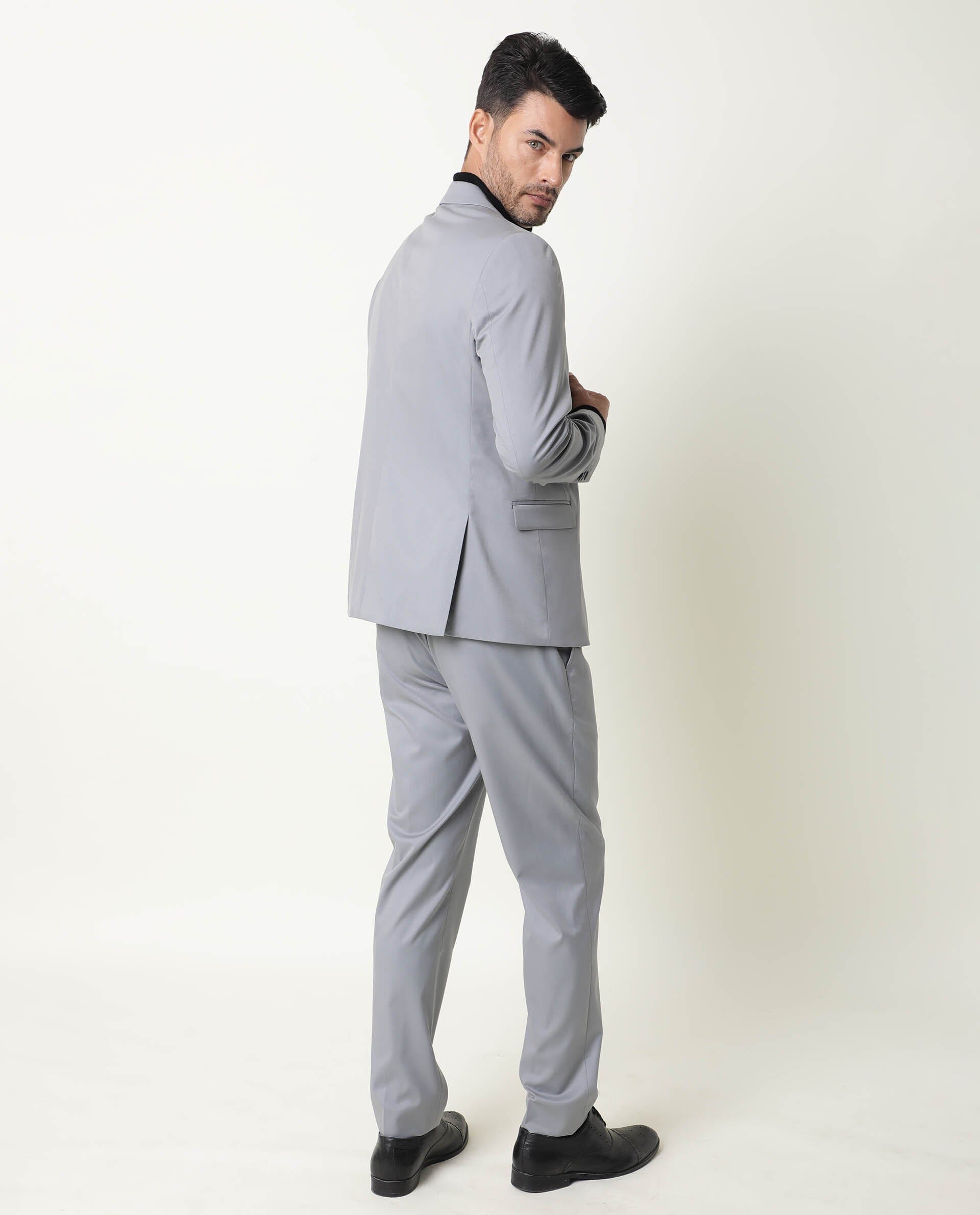 Slim Fit Suit trousers  Dark grey  Men  HM IN