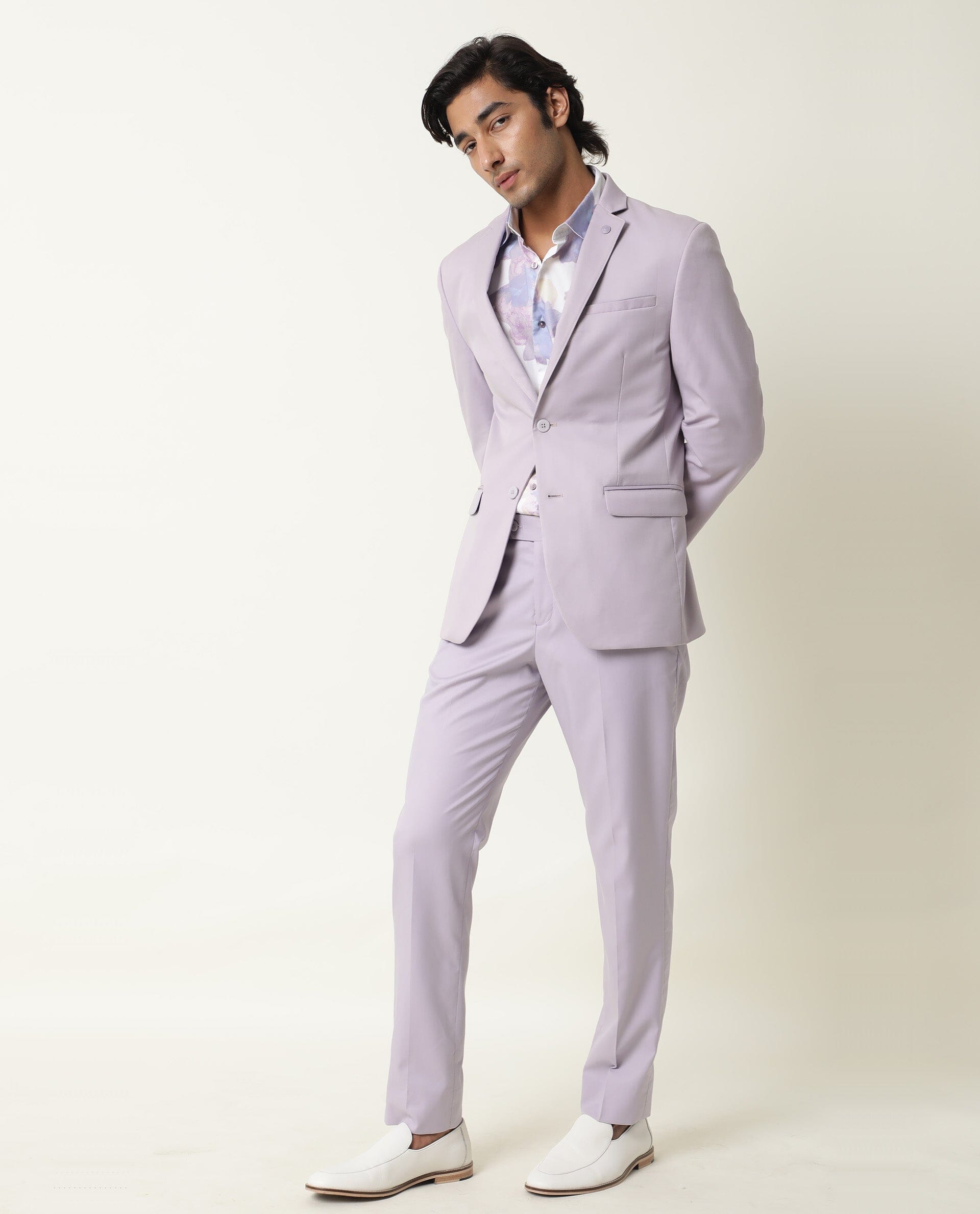 Emme by Marella Scoop Neck Trouser Suit Lilac  Cilento Designer Wear