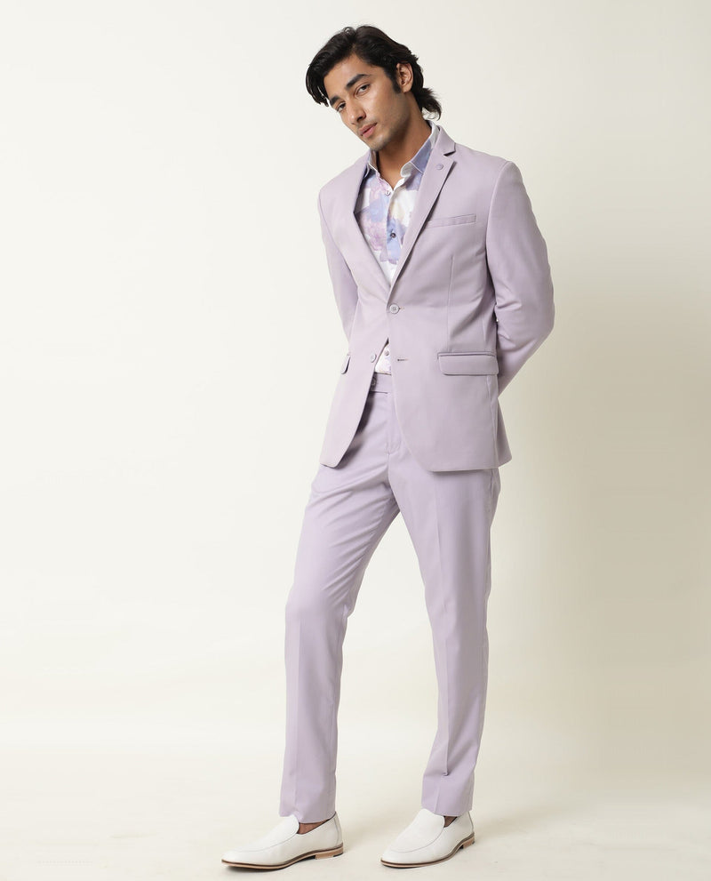 Dark Purple Skinny Suit Trousers  New Look