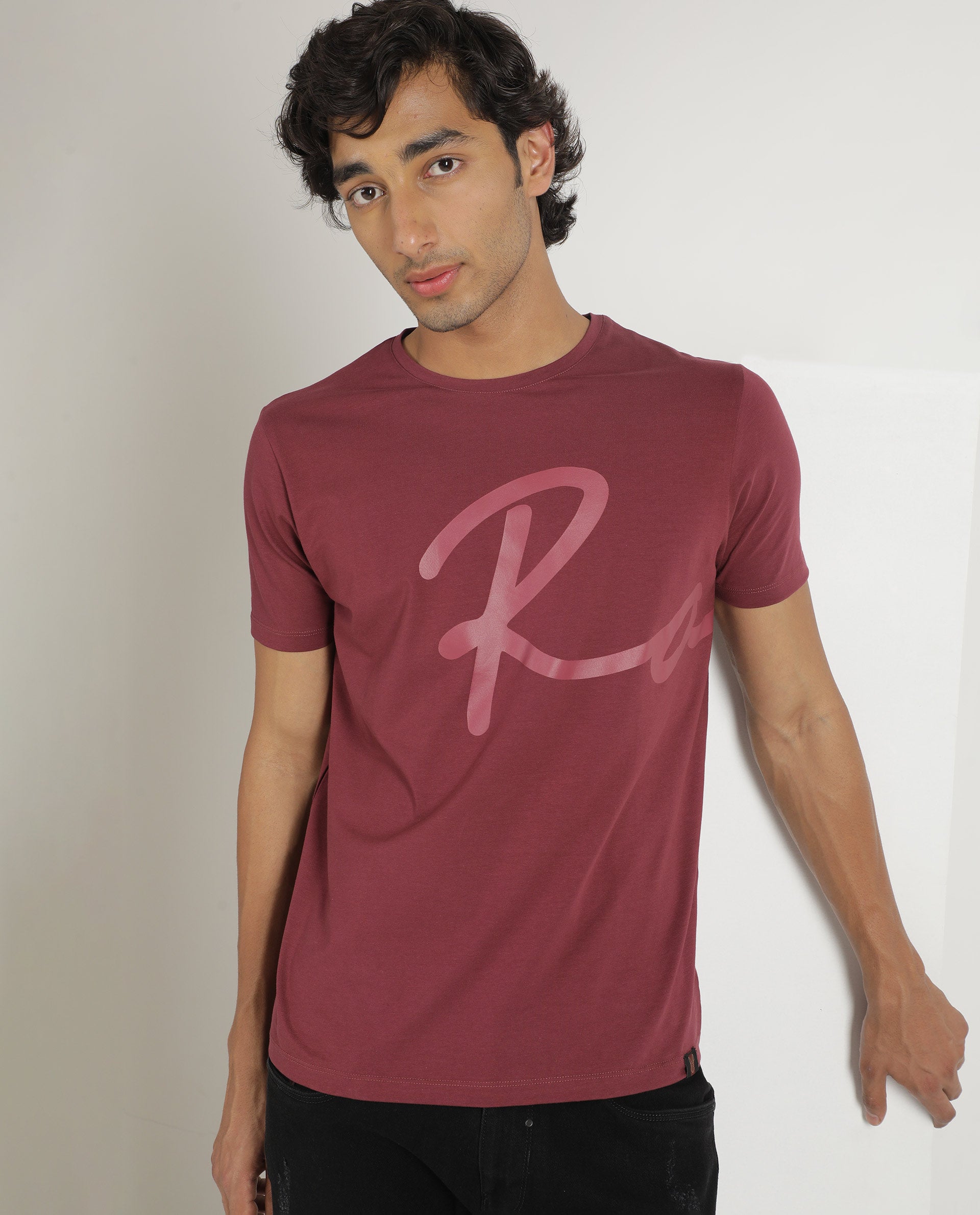 Round Peach Pink Men's T-Shirt at best price in Bengaluru