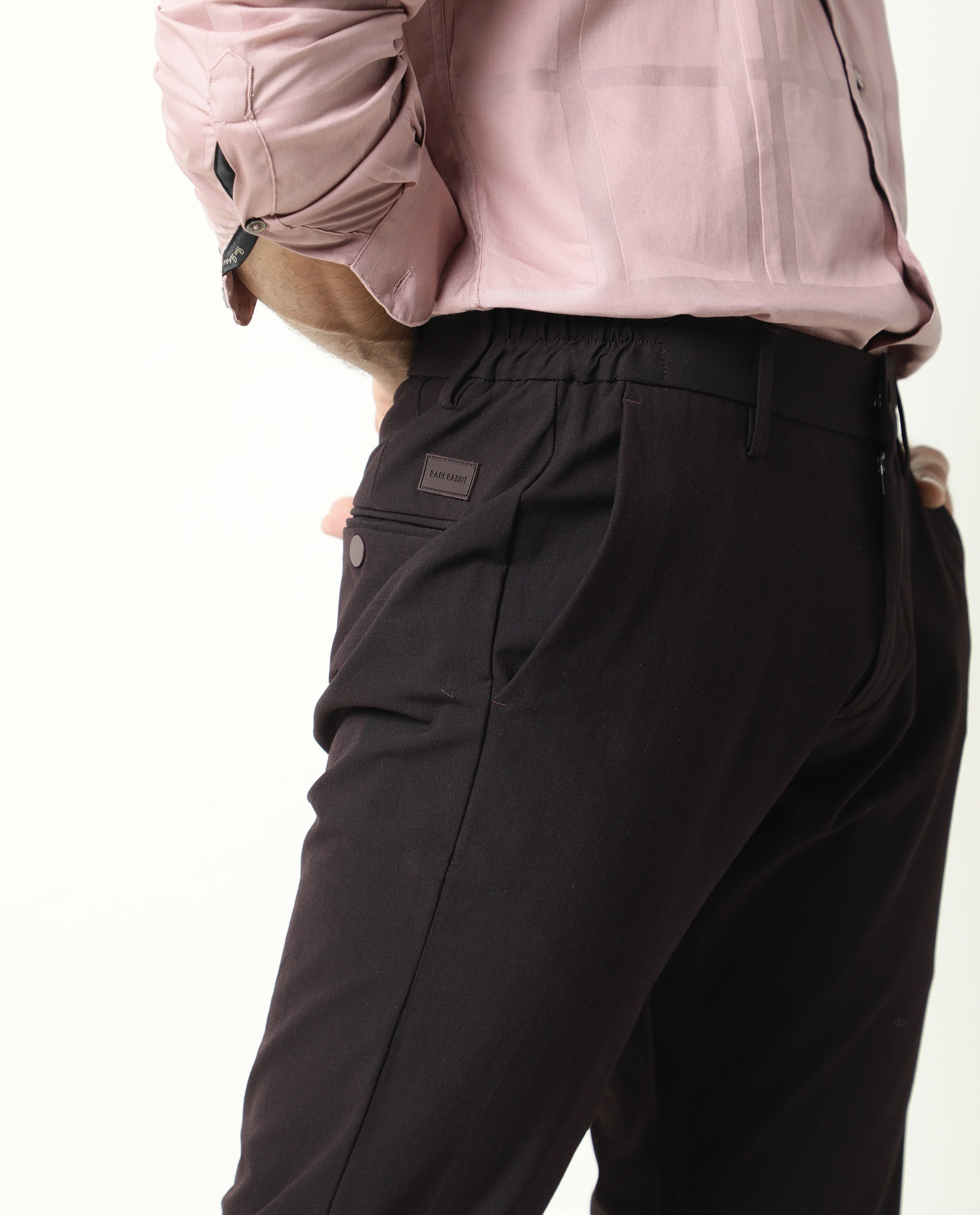 Buy VAN HEUSEN Checks Polyester Viscose Slim Fit Mens Trousers  Shoppers  Stop