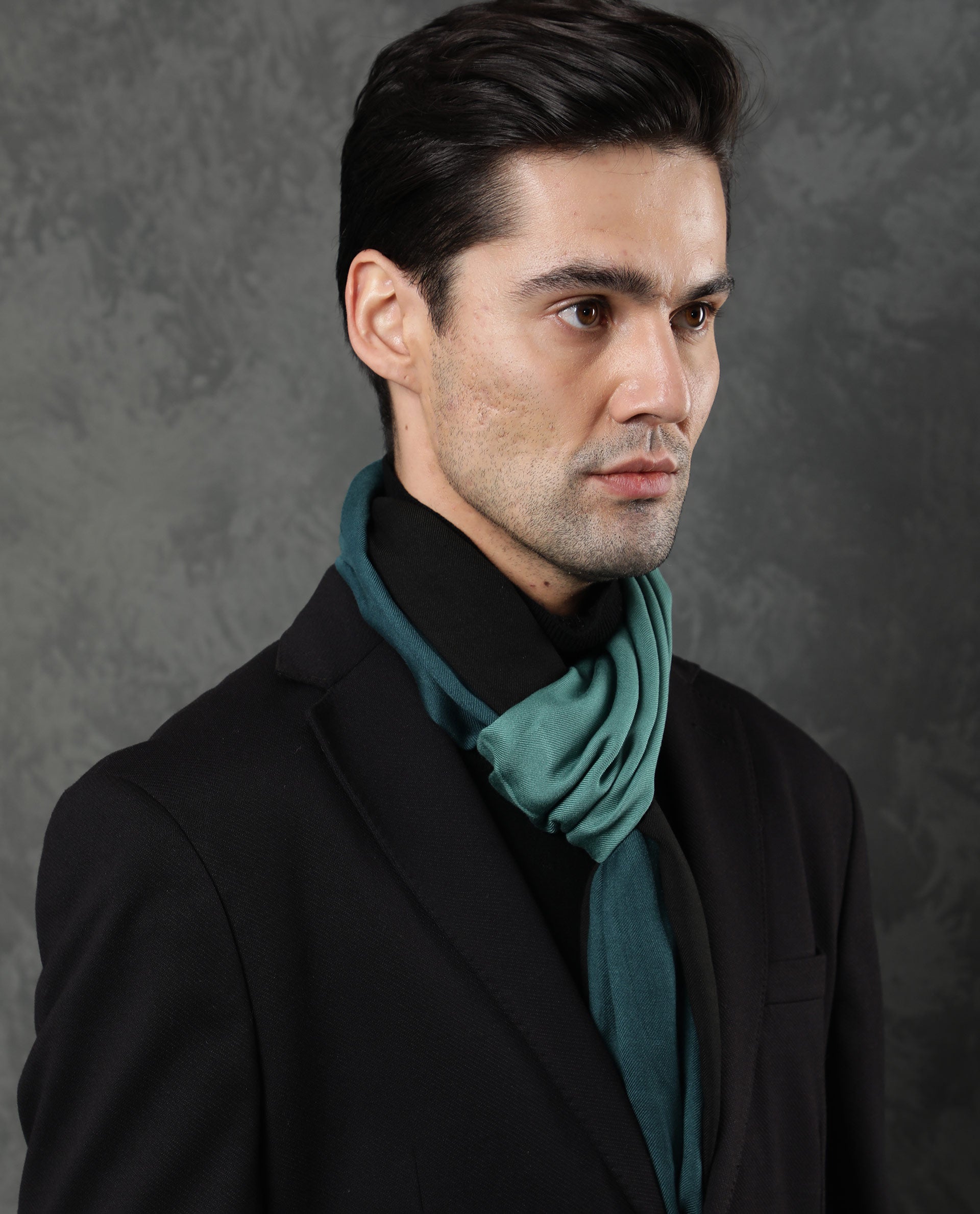 Rare Rabbit Men's Breom Green Ombre Scarf