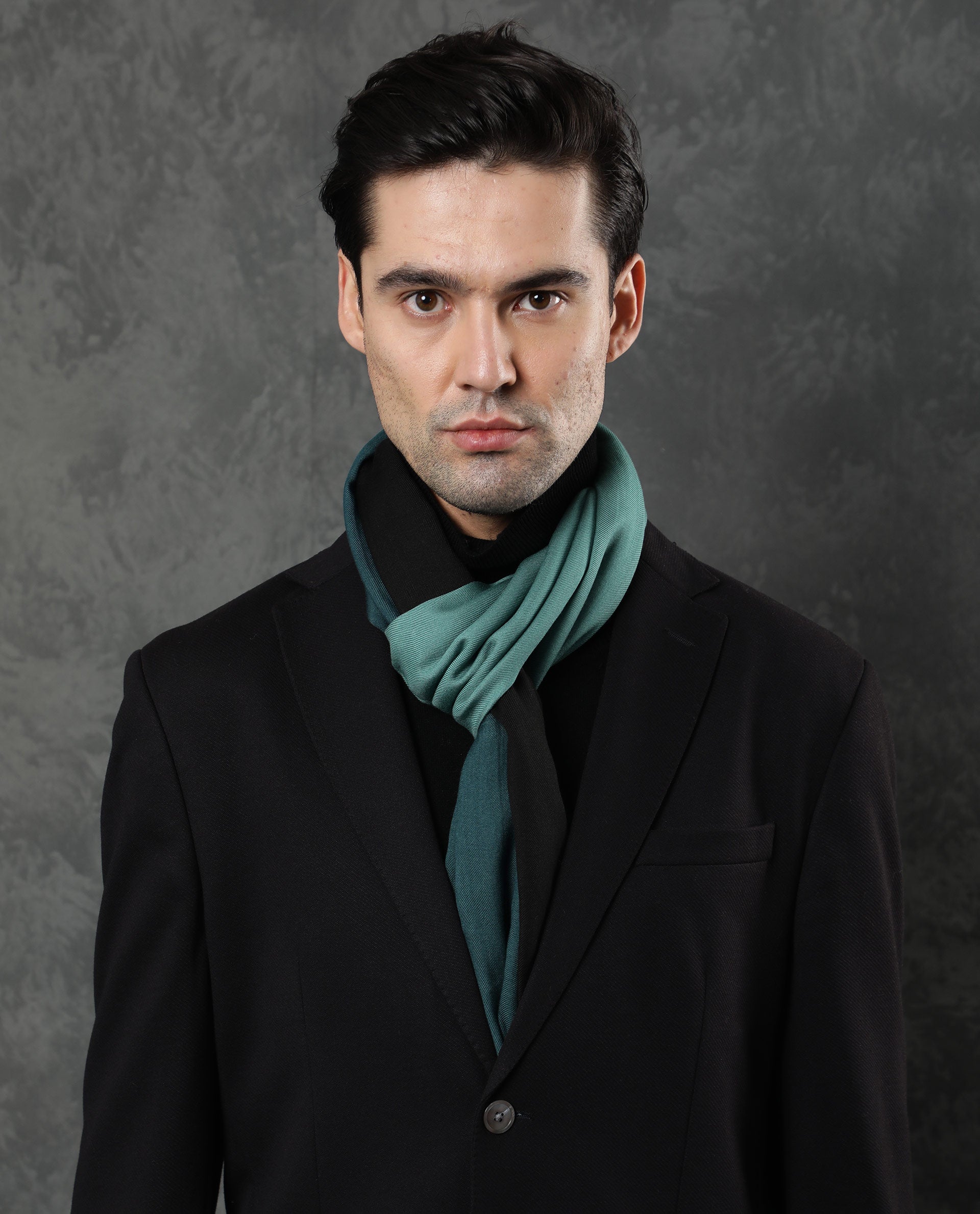 Rare Rabbit Men's Breom Green Ombre Scarf