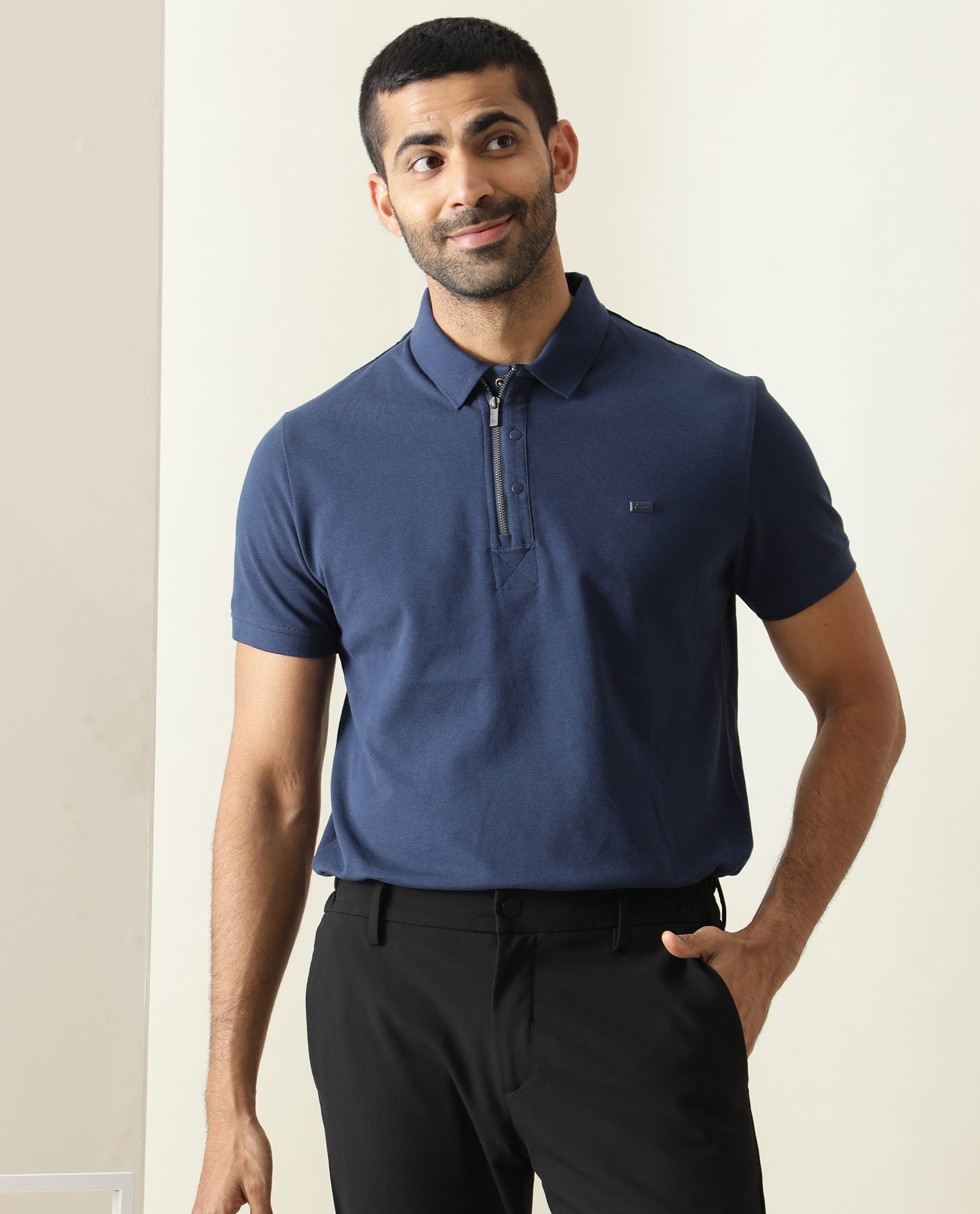 Mens blue 2025 polo shirt