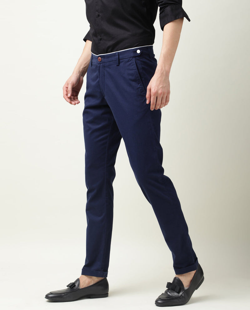 Stylish and Comfortable Cerulean Blue Trousers for Men