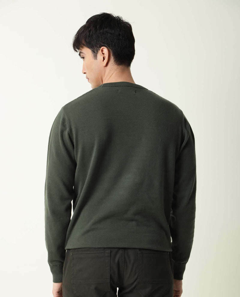 CABLE-OLIVE SWEATER RARE RABBIT 
