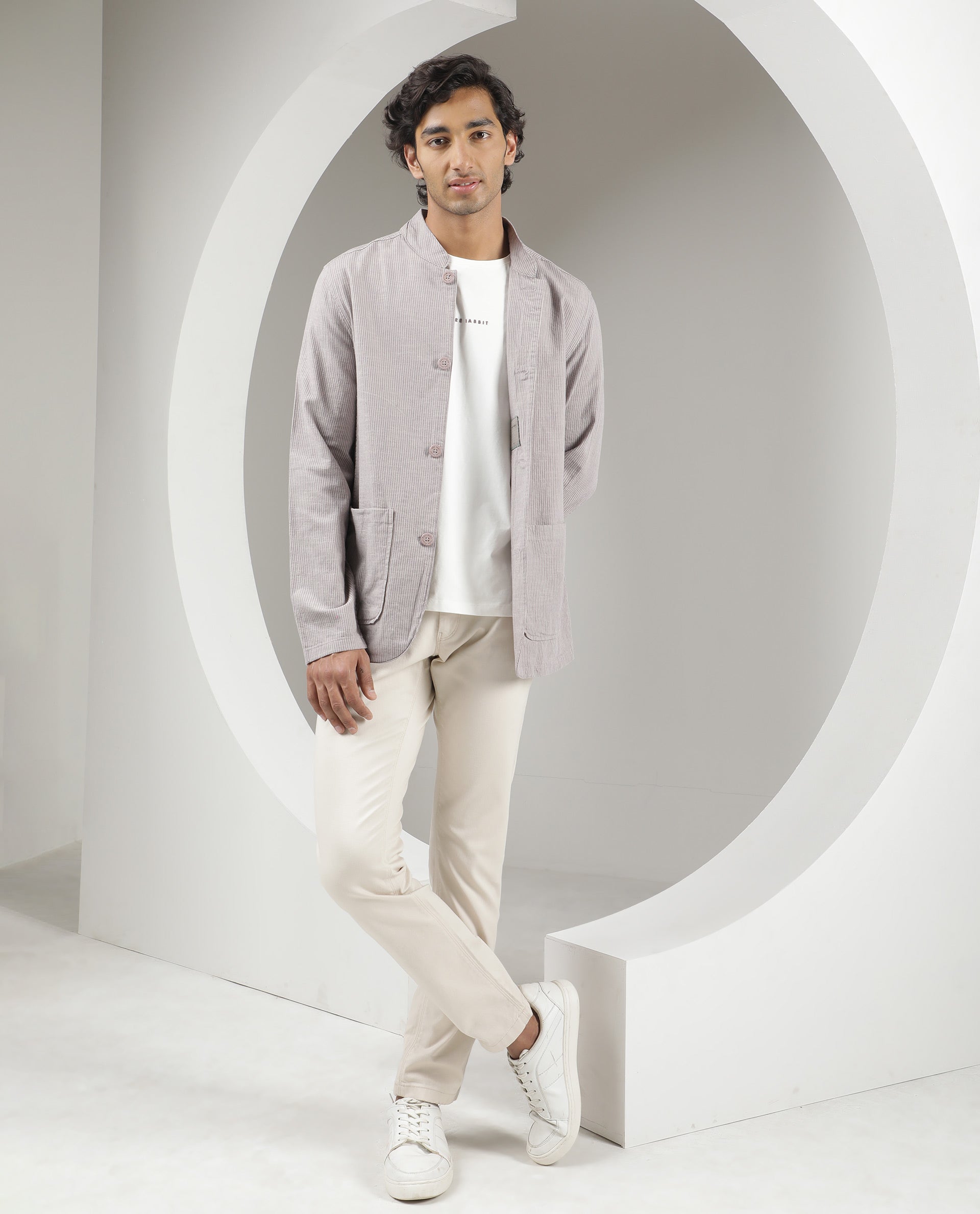 Slim Fit Navy Matte Linen Jacket | Buy Online at Moss