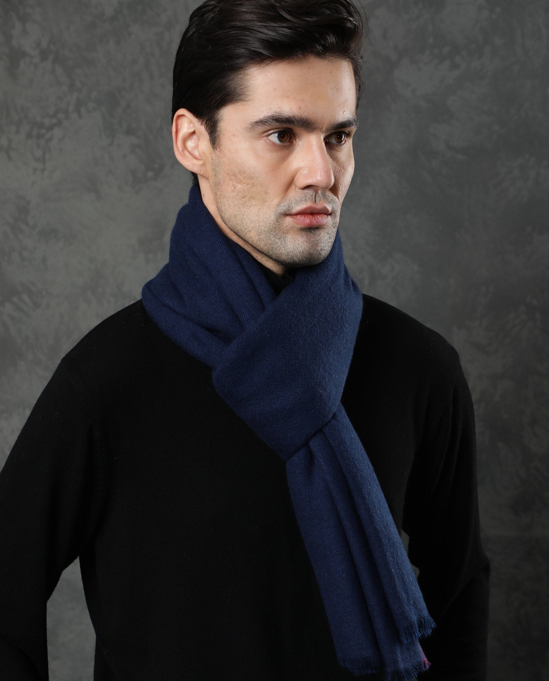 Men's Scarf Long Warm Winter Soft Fashion Pure Color All-match Skin-Friendly  Cashmere Male Scarf, Ideal Choice For Gifts, How To Wear Winter Scarf Male
