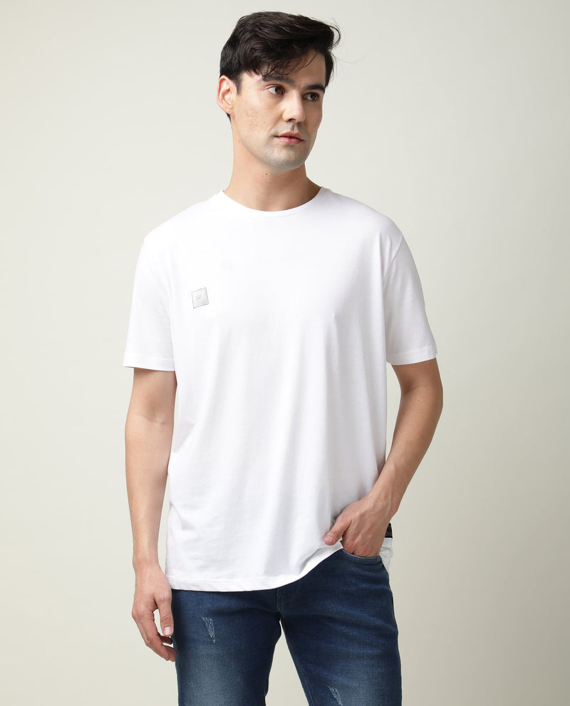 BOSS HUGO BOSS Men's Modern Fit Basic Single Jersey T-Shirt, White