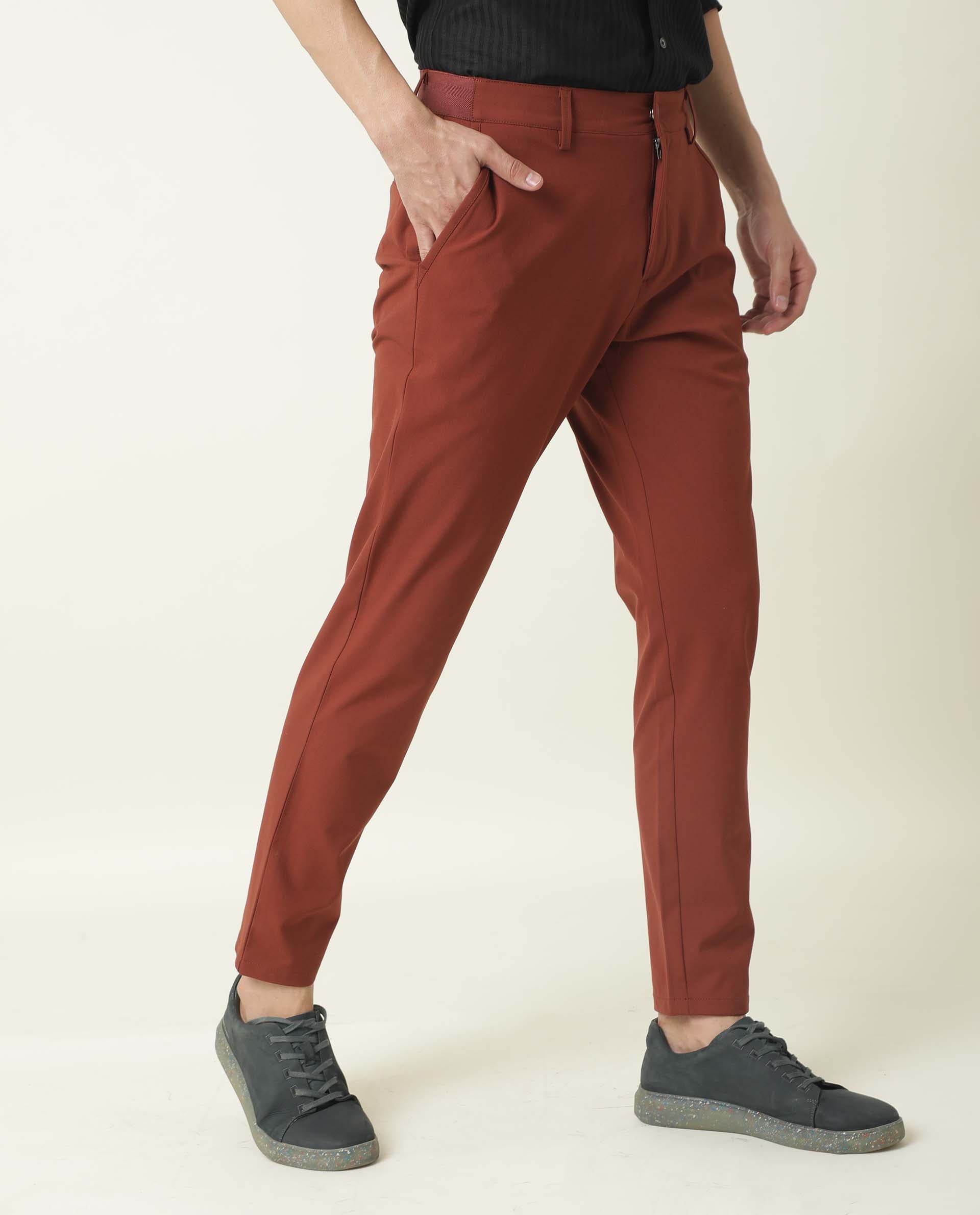 Esprit Trousers - rust brown/copper - Zalando.co.uk