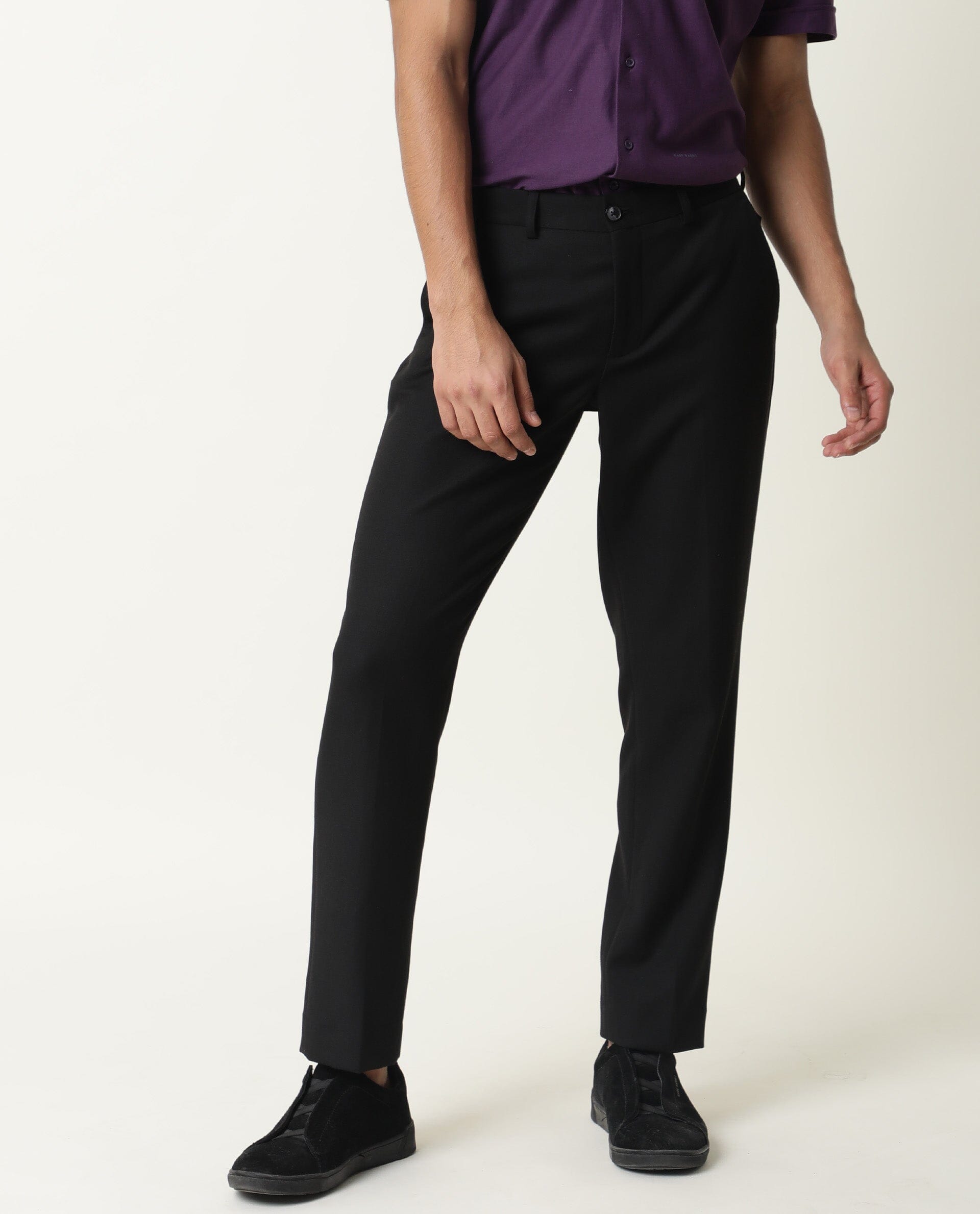 Buy Black Trousers & Pants for Men by Antony Morato Online | Ajio.com