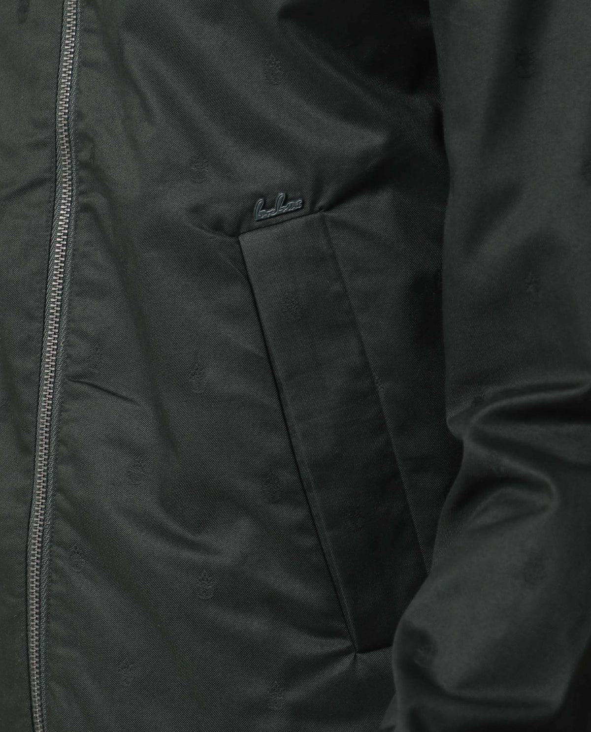 RARE RABBIT MEN'S MAZZER GREEN JACKET COTTON FABRIC COLLARED NECK FULL SLEEVES ZIPPER CLOSURE SLIM FIT