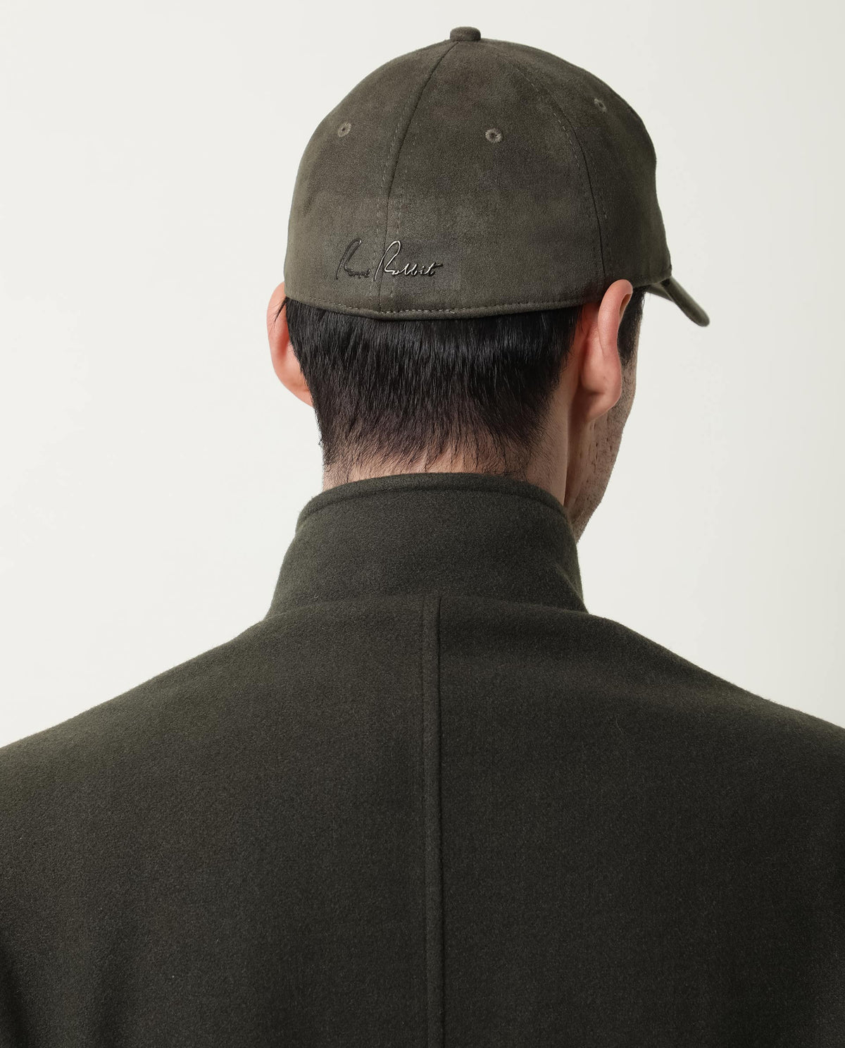 RARE RABBIT KEVIN-2 PRIMARY OLIVE CAP VELVET FABRIC