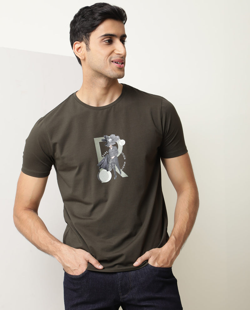 ABSTRACT GRAPHIC PRINT T-SHIRT