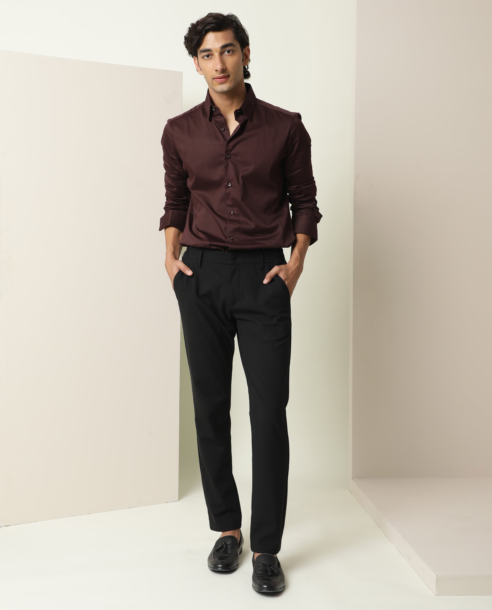 Denims & Trousers Printed Mens Maroon Shirt, Party Wear at Rs 500/piece in  Gurugram