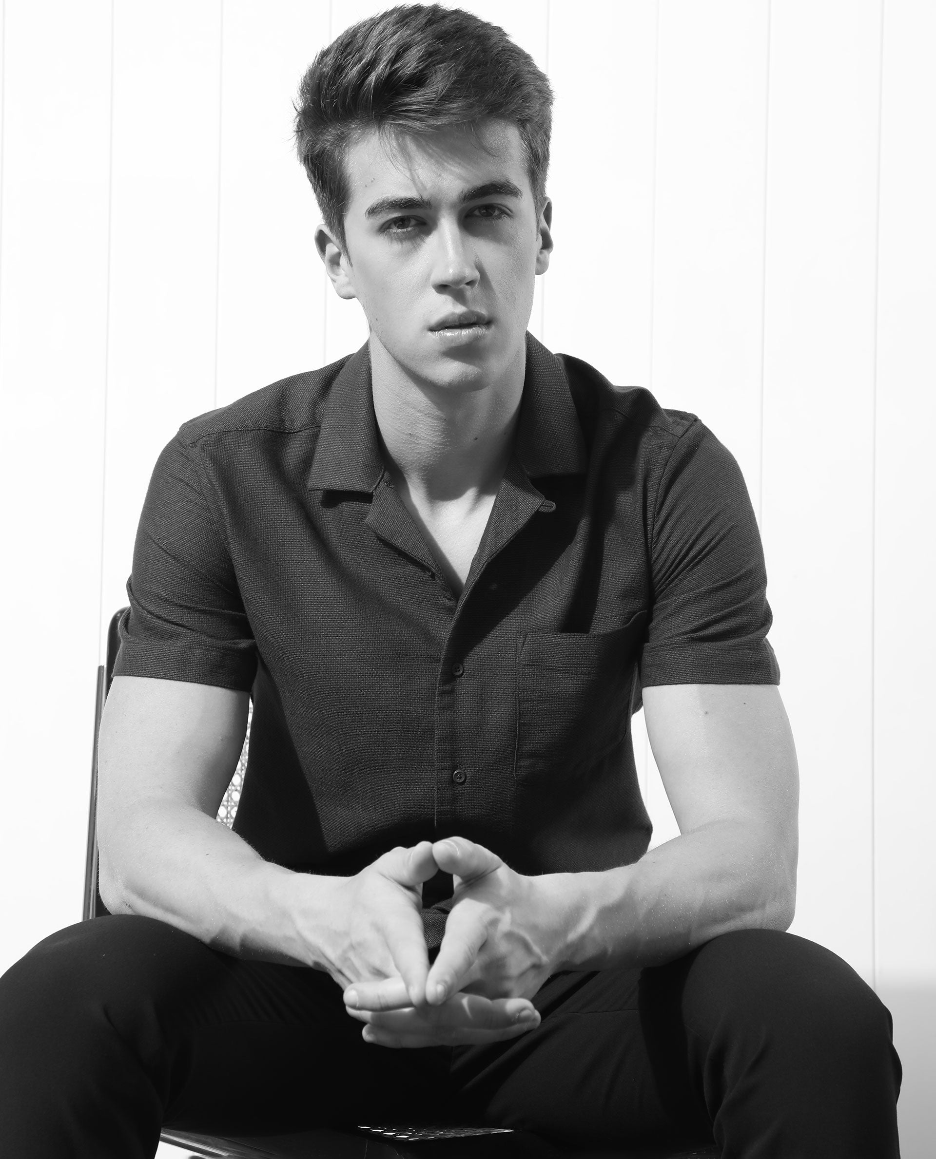 Rare Rabbit Men's Land Navy Cotton Fabric Cuban Collar Half Sleeves Knit Shirt