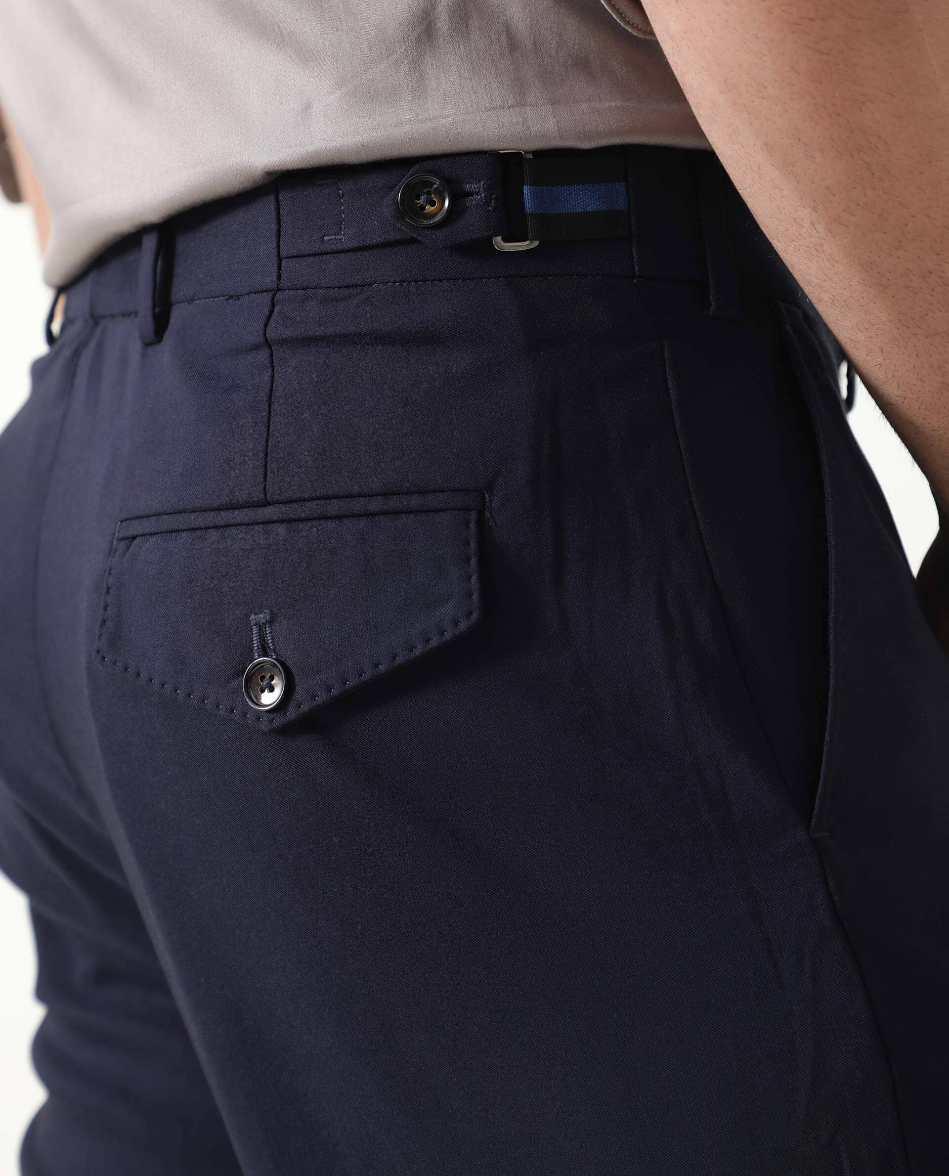 Modern School  Navy Trousers for Men  Bigfanz