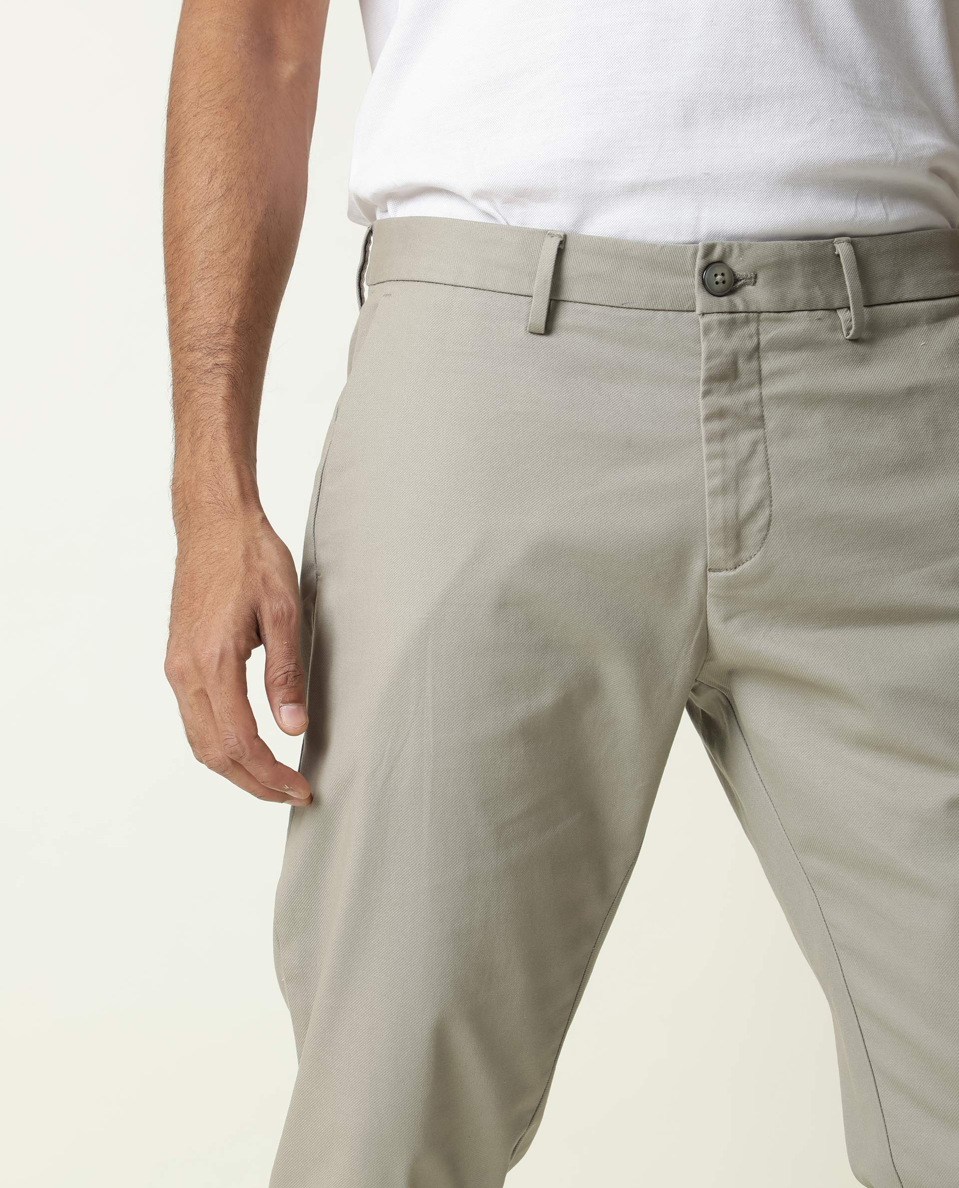 Ben Martin Men's Regular Fit Cotton Trouser (Sky Blue,38),Size 38