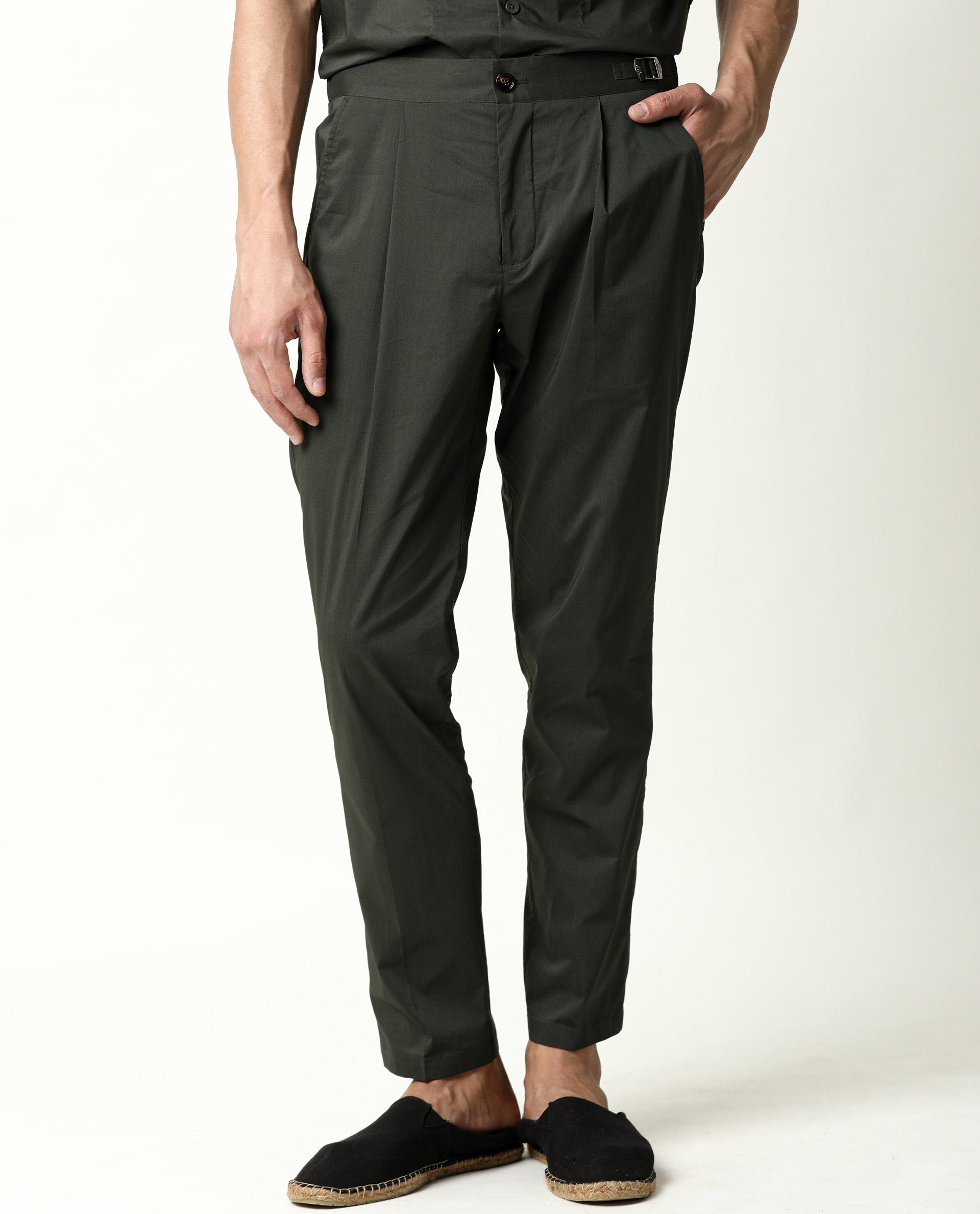 RARE RABBIT Casual Trousers  Buy RARE RABBITSPOCK4OFF WHITESLIM FIT TROUSERS Online  Nykaa Fashion