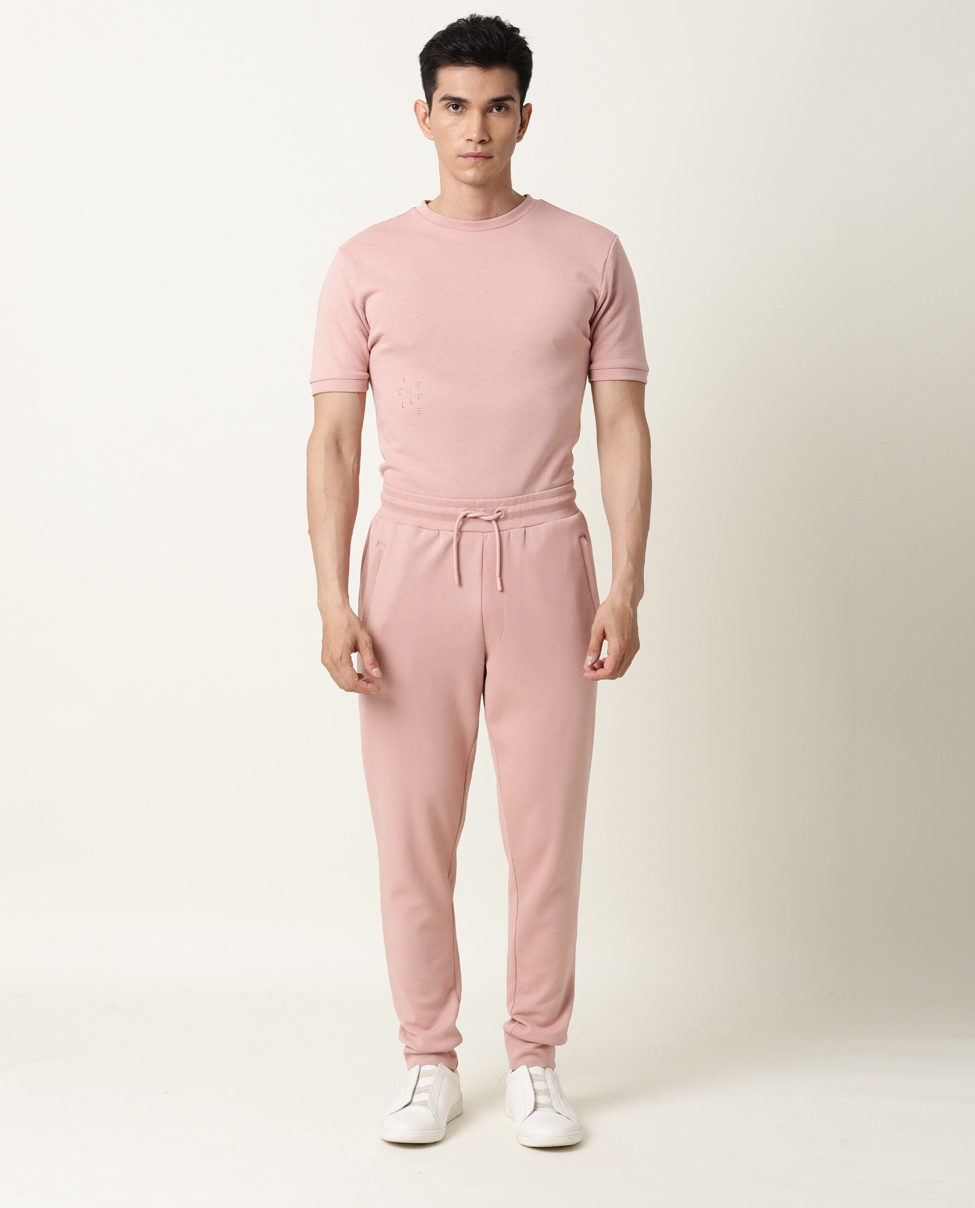 Pink ash linen pajama with culottes