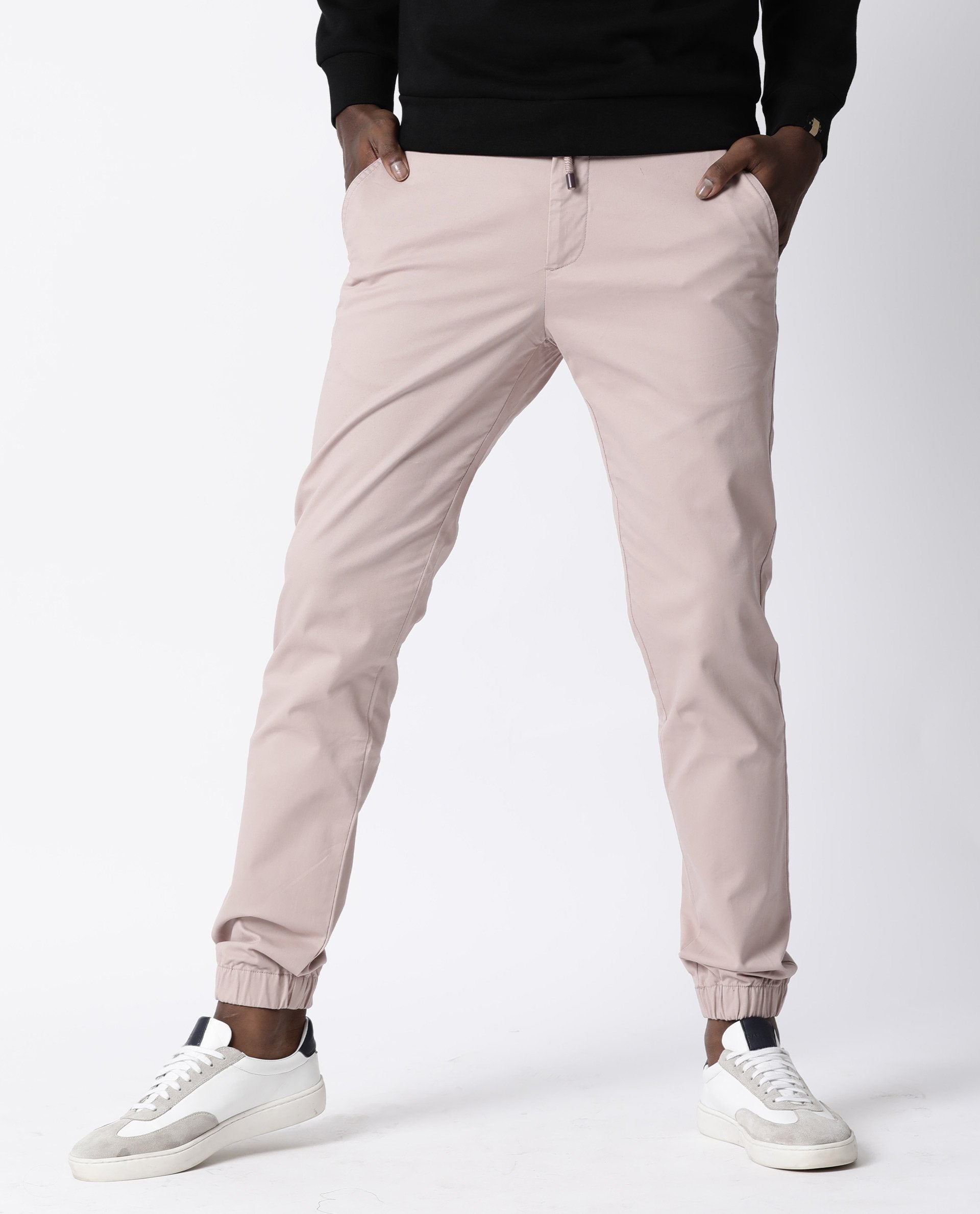 Buy Jack  Jones Pink Regular Fit Cotton Trousers for Men Online  Tata CLiQ