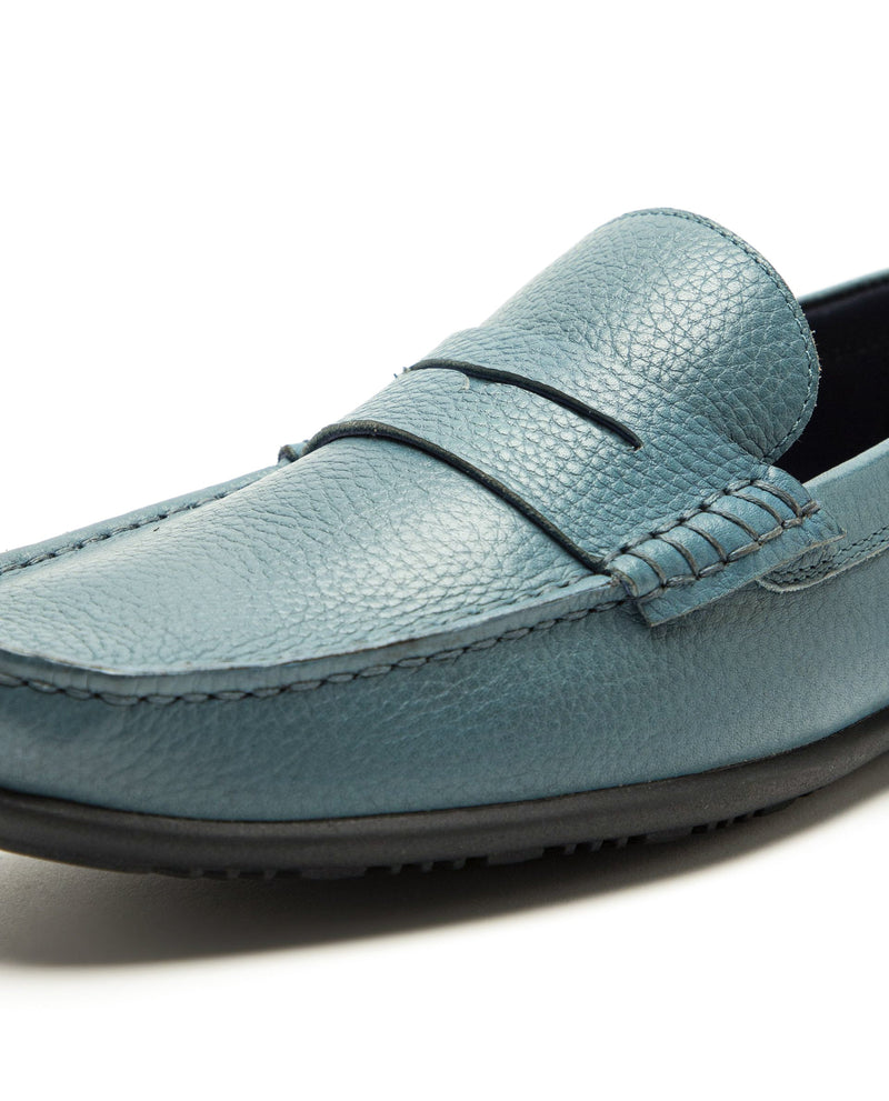 MOROSSO-LEATHER SHOES-TEAL BLUE SHOES RARE RABBIT 