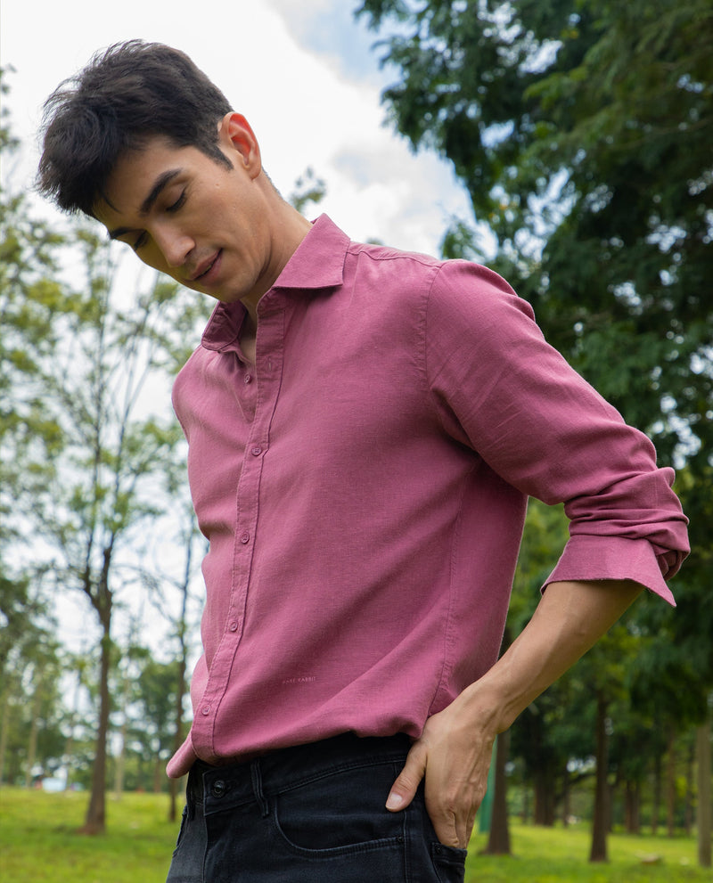 Mens Pink Shirts, Plain & Printed Pink Shirts