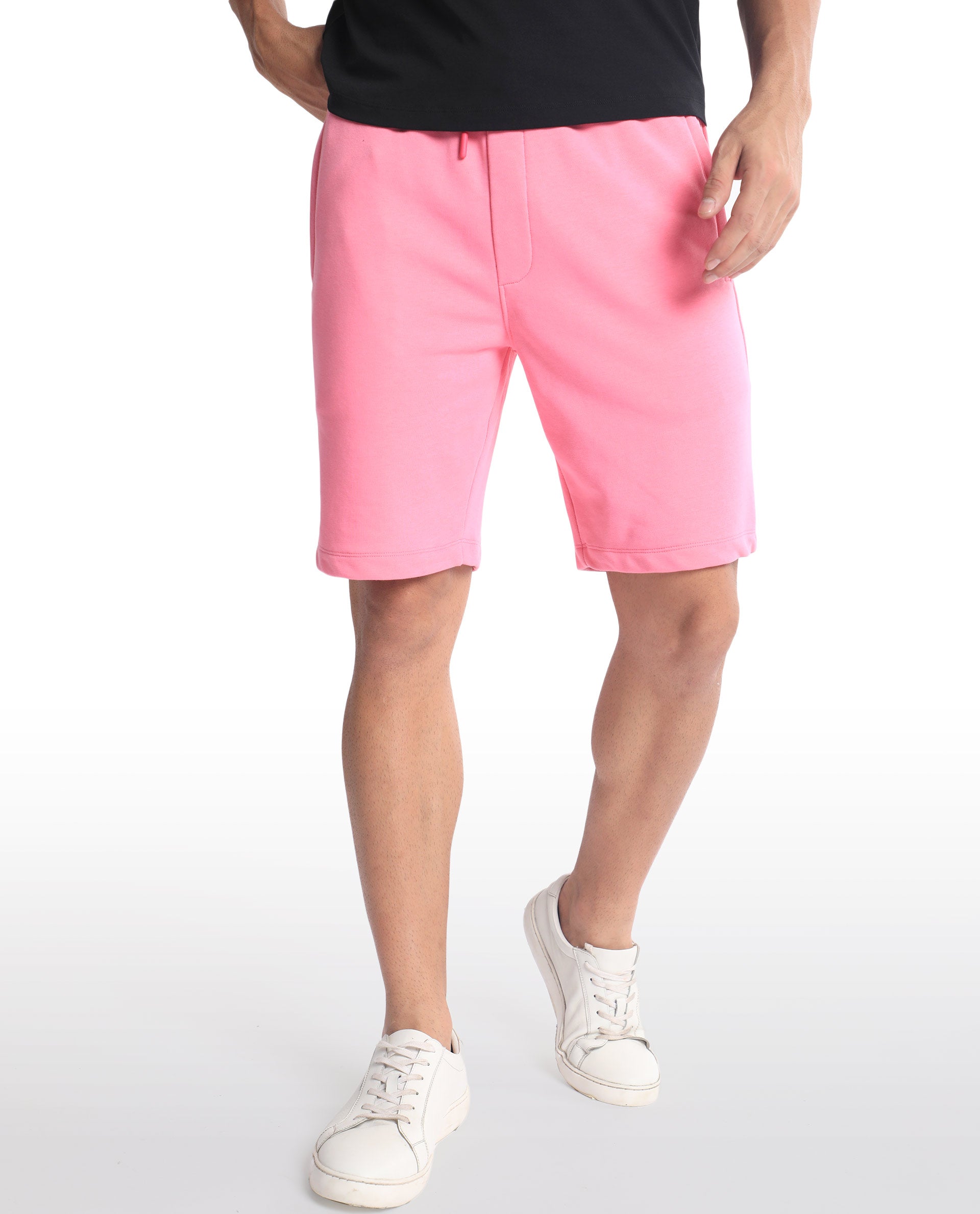 Pink hot sale bermuda shorts